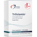 健康Trifolamin B12 + Folate Lozenges - 3000mcg B12(三种形式) + MTHF 甲基folate 补充剂 - 美味橙色火焰,快速溶解片(60 Lozenges)
