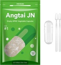 大小 1 空的 Capsules Vegan 植物基清(500个计数) Gluten 免费,非 GMO, Halal 认证的 Pill Cap 装填 Kit 的 2 个 Spoons for Vegetarian DIY Your Onn Suppers
