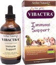 Amber NaturalZ Vibactra Imune 支持狗、猫、鸟、几内亚猪和兔子的草药补充剂。