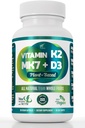 Vegan Vitamin K2+D3 → 440 mcg 全译 MK-7 440 mcg 来自Pas + 1000IU 维生素 D3 来自Chlorella + MCT 椰油用于最大吸收 → 90 Capsules, 100% Vegan, 非GMO