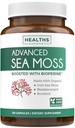爱尔兰有机海 Moss Capsules - 有机海 Moss Capsules with Bladderwrack Burdock Root and Black Pepper 提取物用于强化吸收 - Vegan Non-GMO & Made in The America(2个月供应)