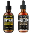 HERBIFY Bundle - Lions Mane & Mullein Vanilla 4 Fl Oz Drops - Supplement for Memory, Focus & Clarity & Immune Support, Lung Cleanse and Bronchial Support