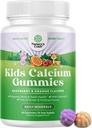Natures Craft Tasty Kids Calcium Gummys - 儿童维生素D和钙Gummys - 肌肉骨骼发育的维生素和D Gelatin-Free Kosher儿童30cmt(1包)
