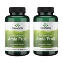 Swanson Full Spectrum Amla Fruit (Indian Gooseberry)-Ayurvedic Herbal Supplement Promoting Vitality & Energy Support-Packed with Phytonutrients to Support Wellness-(120 Capsules, 500mg Each) (2 Pack)