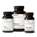 Momentous Women's Three Bundle, Iron+, Calcium, & Vitamin D3, Daily System