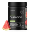 Gainful Performance Pre Workout Powder with Natural Caffeine & Creatine, Watermelon Flavor, Supports Energy, Strength, Endurance, & Recovery with BCAAs, Beta Alanine, L-Citrulline, 20 Servings