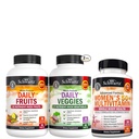 BioSchwartz Daily Fruits and Veggies Supplement for Women and Men (1 Month Supply) Plus Daily Multivitamin for Women 50 & Over (1 Month Supply)
