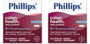 Phillips' Colon Health Daily Probiotic Capsules,4-in-1 Symptom Defense to Help Defend Against Occasional Gas,Bloating,Constipation,and Diarrhea,Daily Supplement,90 Count (Pack of 2)