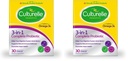 Culture 3-in-1 Probiotic Daily Formula, One per Day Probiotic Supplement, 帮助你的消化系统更好地工作, 支持自然免疫防御, Plus Omega 3's, Non-GMO, 30 Counter (Pack of 2).