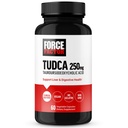 强制因子 TUDCA 肝脏支持补充剂,Gallbladder 健康和肝脏健康的强力比勒盐、Tauroursodeoxycholic Acid、临床剂量、Vegen 友好型、非GMO型、60个蔬菜罐头