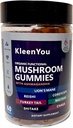 Lion's Mane & Ashwagandha Supplement Gummies - Comprehensive Mushroom Supplement for Cognitive & Immune Support, Vegan Blend with Reishi, Cordyceps - Low Carb, 60 Organic Mushroom Gummies