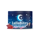 LullaBites - 自然睡眠 糖 - 在美国制造 - 配有5-HTP,L-Theanine,镁和瓦莱里安根 - Melatonin Free - Vegan - Halal - 糖,Gluten Free - 甜草莓 - 60 Gummys - 30种服务