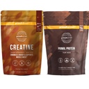 Primal Creatine Powder + 巧克力蛋白质 Vegan Powder Bundle → 2-Pack → 构建肌肉,增强恢复和燃料性能 → 30 个服务对象