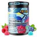 NSF认证Creatine Gummy 5g - Creatine Monohydrate Gummys – 工作前能量和肌肉生长支持 男与女 QQ蓝莓Raspberry Electrolyte Gummys(135个计数)