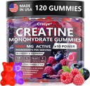 Creatine Gummys 混凝土8000mg,供男女使用 Creatine Monohydrate Gummy,配有 BCAA Tarine 肌肉强度和能量靴糖无预选补充剂 - 120 Gummys