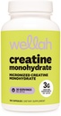 Wellah Creatine 单水合物 Capsules (3 000毫克) 120 Capsules - 微化Creatine, 30种