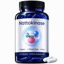 Ultimate Nattokinase Capsules, Nattokinase Supplement Organic 10800 FU Per Serving for Heart Health, and Daily Wellness Support, Vegan, Gluten Free, 60 Capsules (1)