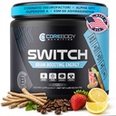 Switch, Brain Bobsting Nootropic Energy Suppose Powder - 在美国制造 - Alpha GPC, NALT, Ashwagandha, 无糖能源, Keto, 增强精神焦点和认知功能, 增强Mood和记忆