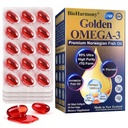 Fish Oil Omega-3 1020mg – 85% rTG High Absorption with EPA DHA – Norwegian Fish Oil, IFOS 5 Star, Blister Pack, Manufactured in New Zealand, 60 Softgels