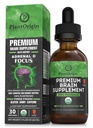 Plantorigin-USDA有机液体大脑补充剂 — 以植物为主的诺热带投放用于聚焦、记忆和精神清晰 — 维冈、非GMO、无咖啡因、Ashwagandha、Ginseng、Ginkgo、Rhodiola — 在美国制造