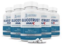Justified Laboratories (5 Pack) Glucotrust Max 1295MG Formula Supplement Pills 300 Capsules