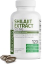 Bronson Shilajit 抽取 500 MG 个人服务、支持能源生产和生命力,将总酸、非GMO、120 植物胶囊标准化到20%