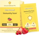 Feel Goods豁免图标,零糖,维生素C,A,B,D,E & Zinc,有机长老莓,Ashwagandha, Drink Mix Powder, Vegan, Non GMO, Cafeine & Gluten Free QQ 野莓, 15 Counter