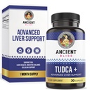 Ancient Bliss Tudca 500mg, 30 Capsules (Tauroursodeoxycholic Acid) - Bile Salts Liver 支持补充品, Natural Bitter Taste - Vegan 友好型, 非转基因生物, Gluten 免费 Capsules (30 Capsules (Pack of 1)).