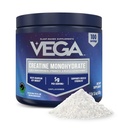 Vega Micronized Creatine 单水合物粉末,无味 – 5g纯 Vegan Creatine for Men & Women, 力量,性能和肌肉生长, 100 services (17.6 oz)
