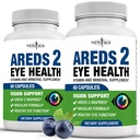 新AGE AREDS 2 眼维生素含有Bilberry 6000毫克Lutein(32毫克)、葡萄籽(6 000毫克)、Eyebright(1 000毫克)和Zeaxanthin(8毫克) -- -- 120个计数