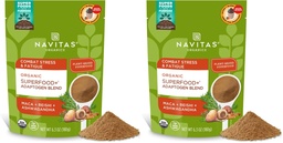 Navitas Organics Superfood+ Adaptogen Blend for Stress Support (Maca + Reishi + Ashwagandha),6.3oz Bag,30 Servings — Organic,Non-GMO,Vegan,Gluten-Free,Keto & Paleo.,(Pack of 2)