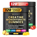男性和女性的克里坦单水合物,9000MG Creatine Gummys 无糖 - BCAA 2:1, B12 B6 男靴强度,焦点和耐力,Vegan,非GMO