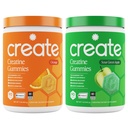 创建Creatine Monohydrate Gummys - Citrus Rush Duo - Sour Apple & Orange - Creatine Gummys for Men and Men, NSF 认证,第3党测试,抗映射公式,180 Counter (2-Pack)