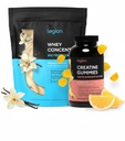 LEGION 性能支持堆栈 — Creatine Monohydrate Gummys (Lemon Drop, 30 services) + Whey 蛋白粉( Vanilla, 30 services)
