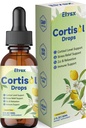 Cortisol Supplements for Women & Men, Cortisol Wellness Liquid Drops for Hormone Balance, Relaxation, Zzz, Stress, Focus Support with Ashwagandha, Rhodiola, L-Theanine, Lemon Flavor, 2 FL OZ