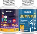 NuBest Bundle Tall 10+ & Grow Power QQ 年龄10+ & Tens QQ Calcium,维生素D3,K2,Colagen & Herbs QQ 骨强力,聚焦与发展