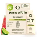 Liposomal Glutathione Supplement CoQ10, MCT, NAD+ Longevity Mix w/Liquid NAD+, B12, Avocado Oil – Cellular Health, Energy, Brain, Gut & Heart Support* – Watermelon Lime – 30 Pouches