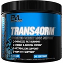 Evlution Themogenic Fat 燃烧支持粉末营养 Trans4orm Fast Action Energy Powder 与CLA Carnitine和Alpha GPC支持快速代谢减重和精神焦点 - 蓝色Raz