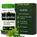 内部除臭剂补充物 天然氯苯 30 Capsules 用于体味控制, Gut Health, 和新鲜的Breath QQ Vegan, Detox Support & Skin Health 男与女