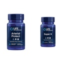 生命延长动脉保护血压支持 Gotu Kola & Pycnogenol Pine Bark 提取器与超级 K维生素K1 K2 MK-7 MK-4 维生素C Bone & Artrial Health