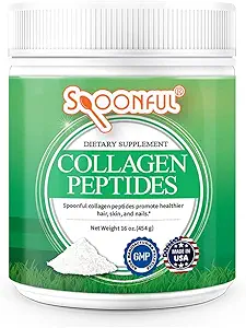(原始内容存档于2018-09-26). Spoonful Collagen Peptide Powder, Type I & III, Hydrlyed Grass Fed Bovine, Unflavored, Non-GMO Gluten-Free for Health Nail Skin and Joint Support [16 oz] (英语).