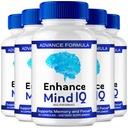 Enhance Mind IQ Capsules, Official Enhance Mind IQ Supplement for Brain Health & Memory Support - Maximum Strength, Advanced Nootropic Pills, All Natural Enhance Mind IQ Support Reviews (5 Pack)