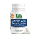 Feel good Superfoods Beta-Alanine Capsules - 氨基酸预加工补充剂 - 3200mg Beta-Alanine Per Service - 肌肉耐力和健身性能支持 - 高吸收 - 30 services