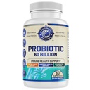 Probiotic 60亿CFU/g QQ Immune, 消化和古特健康支持 QQ支持便秘, Gas & Bloating QQ All Natural, 乳品自由, 索伊自由 60 Capsules QQQ 在美国制造.