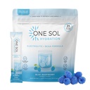 1 Sol BCAA & Electrolyte Powder for Hydrition & Energy, All-Natural Formula, 100% Vegan, Non-GMO, Gluten Free & Soy-Free, 促进肌肉生长和复苏, 天然蓝莓火焰