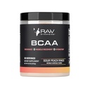 RAW 协同作用 BCAA 粉末 — Vegan 2:1:1 含L-Glutamine的氨基酸 — 肌肉恢复,耐力和水分支持 — 酸桃环, 30种服务
