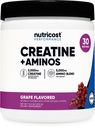 营养成本Creatine + 氨基30 成品(葡萄火焰) - 5,000mg Creatine 单水合物 + 5,000mg 氨基BCAA 混合剂 Per 成品