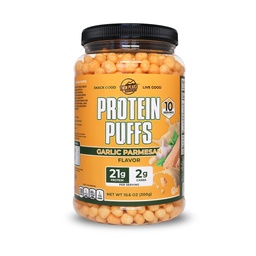 双峰蛋白(英語:Twin Peaks Protein Puffs - (Garlic Parmesan)),Keto 友好型,低卡布斯纳克(300g,21g 蛋白,2g Net Carbs,高蛋白,健康Crunchy Snack)