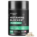Bravado Labs DAO 补充 Histamine Blocker - 超强30,000 HDU DAO Enzeme + Diamine Oxidase & Vitamin C 用于每日Histamine代谢和免疫支持 - 120ct