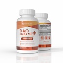 DAO Enzyme + Histamine Blocker - 三联-Strength 30,000 HDU 配方 - DAO Enzyme 配有维生素C的辅料 - Histamine 异性消化支持 - 60 Capsules